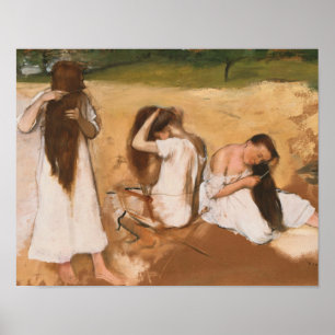 Edgar Degas - Women Combing Their Hair Poster