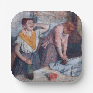 Edgar Degas - Women Ironing Paper Plate