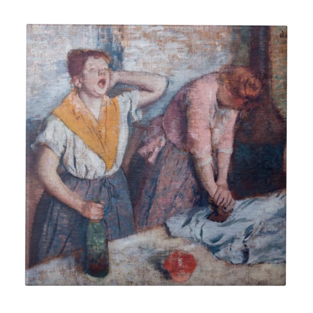 Edgar Degas - Women Ironing Tile (Front)