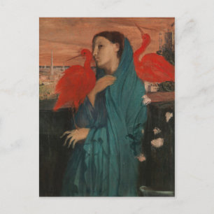 Edgar Degas   Young Woman with Ibis Postcard