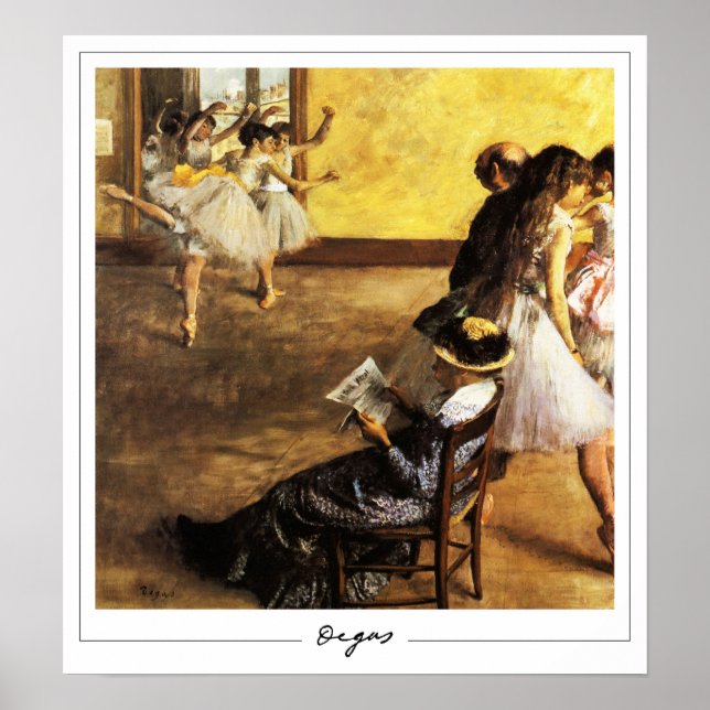 Edgar Degas Zedign Art Poster #152-2 (Front)
