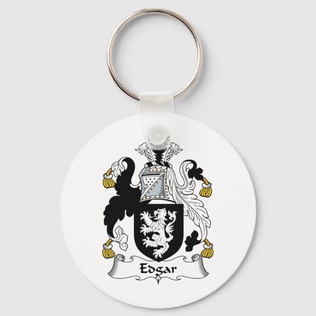 Edgar Family Crest Key Ring (Front)