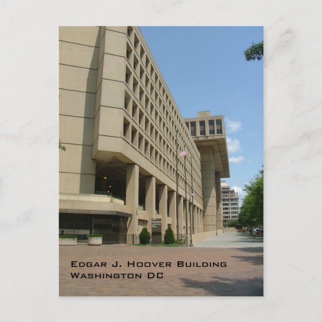 Edgar J. Hoover Building Postcard (Front)