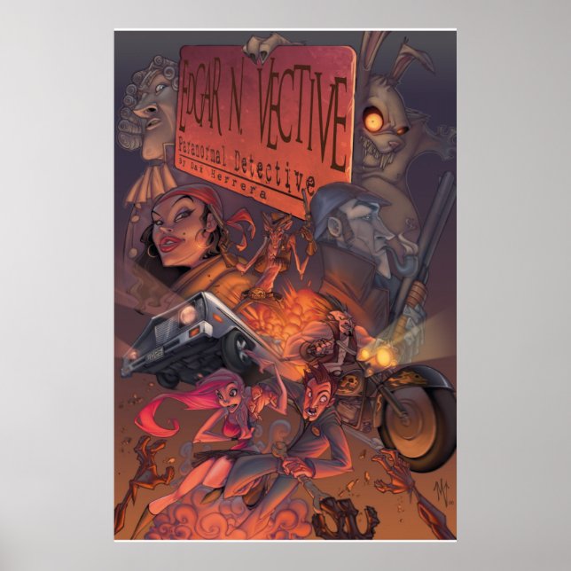 Edgar N Vective: Paranormal Detective Poster (Front)