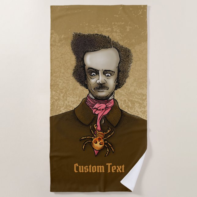 Edgar with Gold Bug Beach Towel (Front)