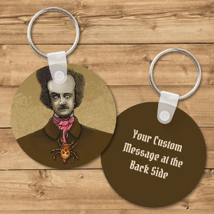 Edgar with Gold Bug Key Ring