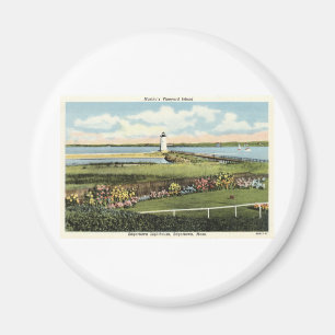 Edgartown Lighthouse Martha's Vineyard c1925 Magnet