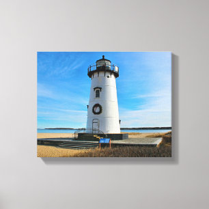 Edgartown Lighthouse, Martha's Vineyard MA Canvas Print