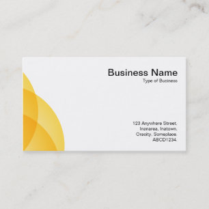 Edge Circles - Amber Business Card
