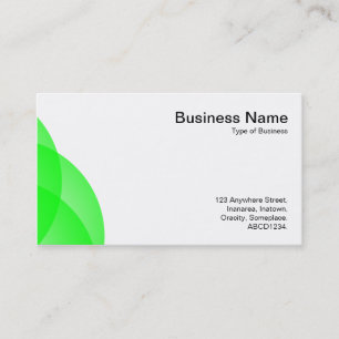 Edge Circles - Green Business Card