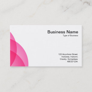 Edge Circles - Hot Pink Business Card