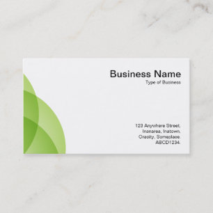 Edge Circles - Martian Green Business Card