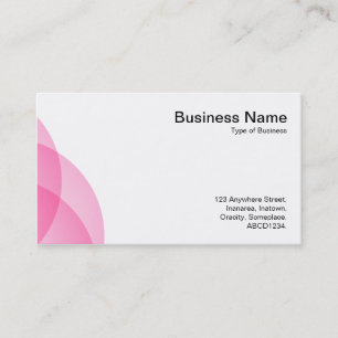 Edge Circles - Pink Business Card