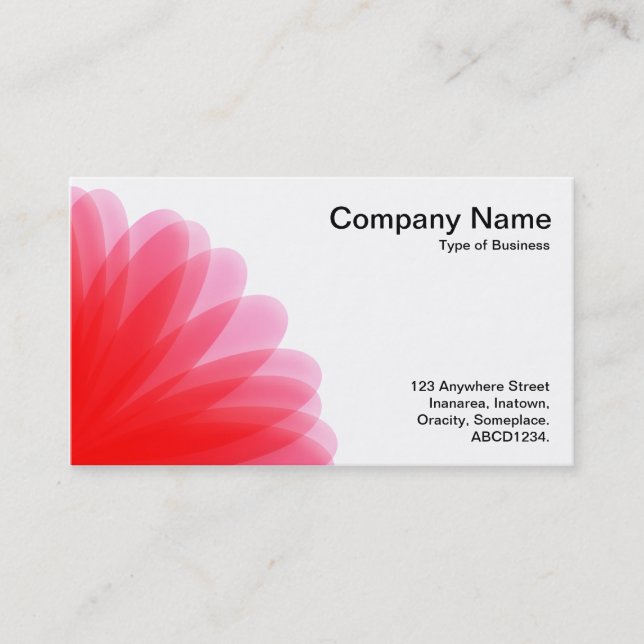 Edge Flower 01 Business Card (Front)