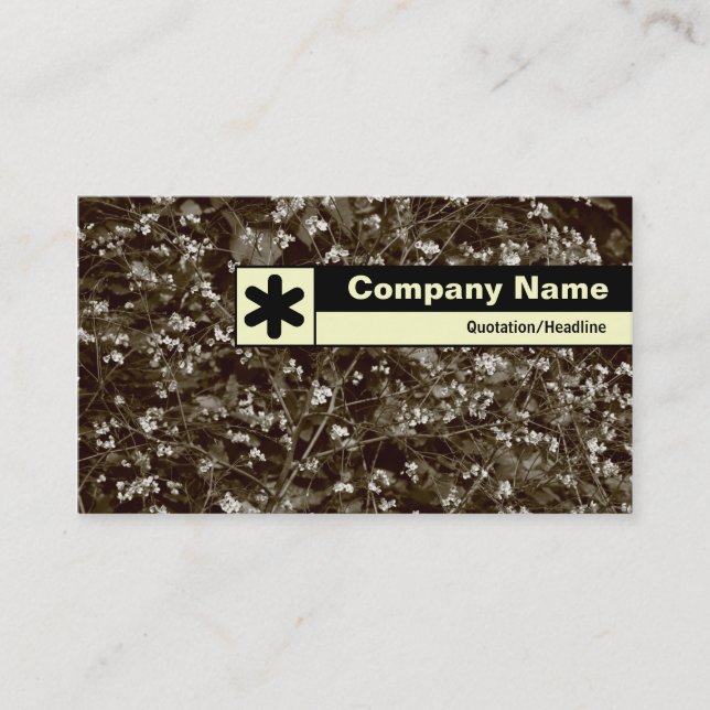 Edge Labelled - Blossom Business Card (Front)