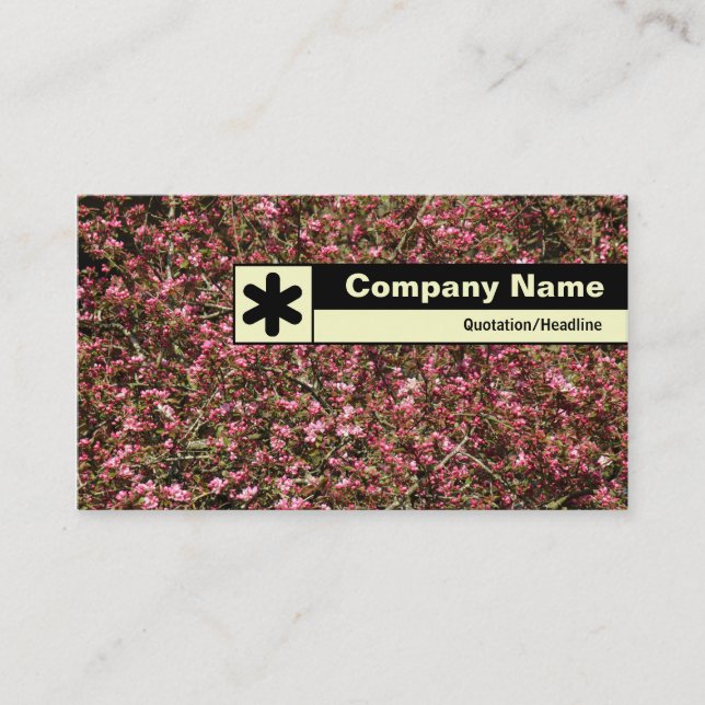 Edge Labelled - Cherry Blossom 02 Business Card (Front)