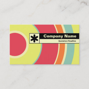 Edge Labelled - Colourful Circle 01 Business Card