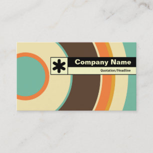 Edge Labelled - Colourful Circle 02 Business Card