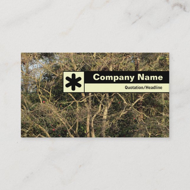 Edge Labelled - Golden Branches Business Card (Front)