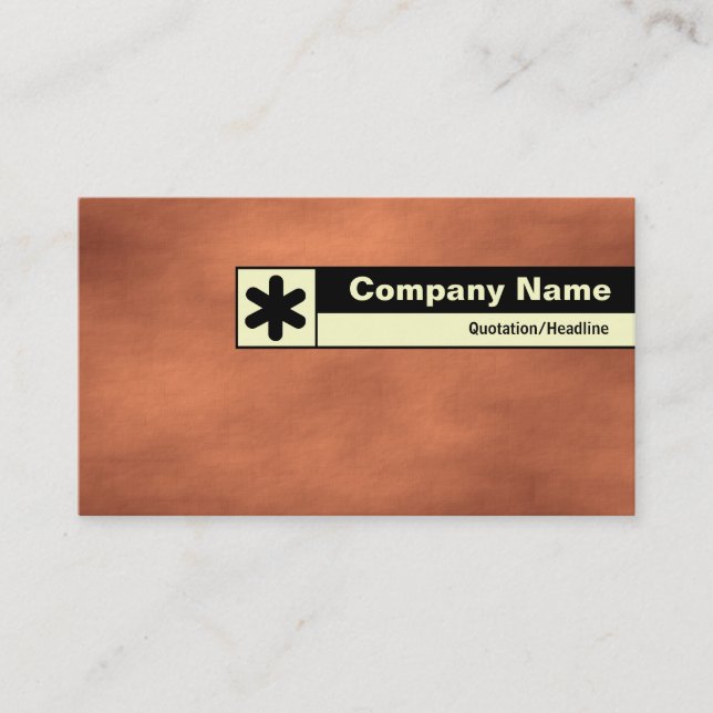 Edge Labelled - Martian Sandstorm Business Card (Front)