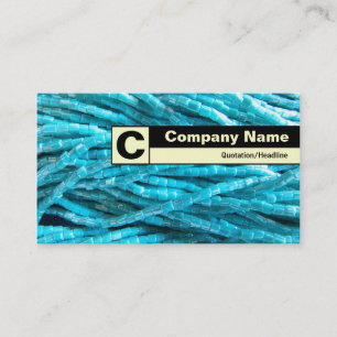 Edge Labelled Monogram - Bead Braids Business Card