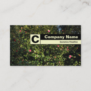 Edge Labelled Monogram - Camellia Bush Business Card