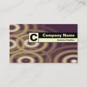 Edge Labelled Monogram - Electric Rain Business Card