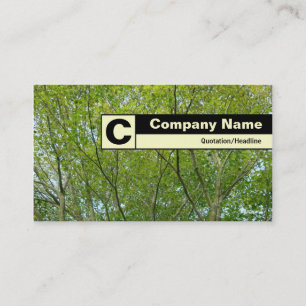 Edge Labelled Monogram - Japanese Maple Business Card