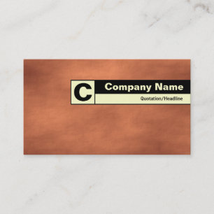 Edge Labelled Monogram - Martian Sandstorm Business Card