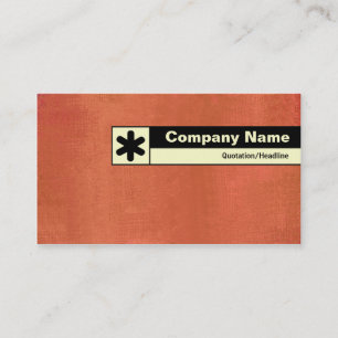 Edge Labelled - Painted Terracotta Business Card