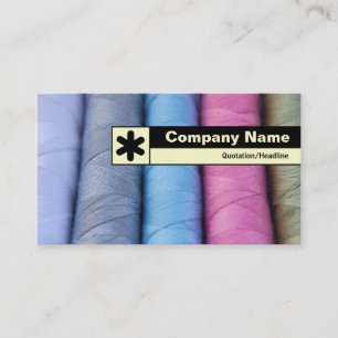 Edge Labelled - Reels of Cotton Business Card