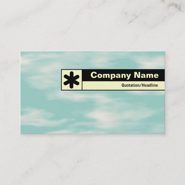 Edge Labelled - Sky Business Card (Front)