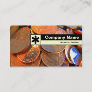 Edge Labelled - The Colour of Money Business Card