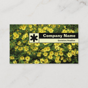 Edge Labelled - Yellow Daisies Business Card