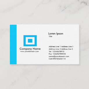 Edge - Light Blue Business Card