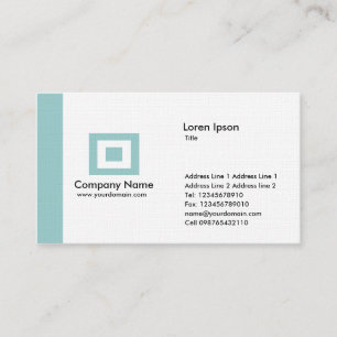 Edge - Light Blue Green Business Card