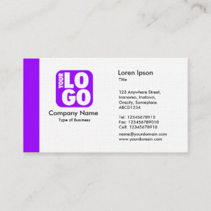 Edge (Logo) - Blue Purple Business Card