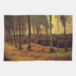 Edge of a Wood by Vincent van Gogh Tea Towel
