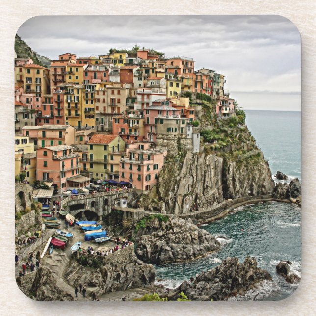 Edge of Italy - Manarola - Coaster Set (Front)