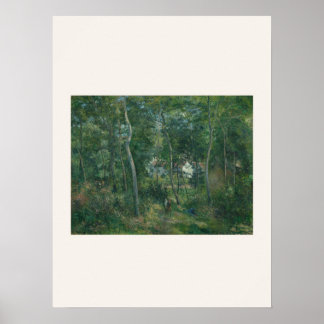 Edge of the Woods by Renoir - Impressionist Art Poster