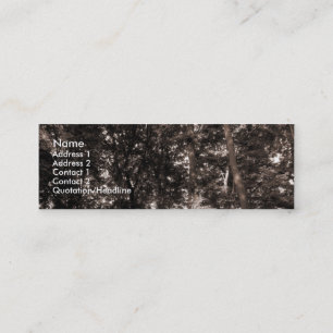 Edge of the Woods - Gold Mini Business Card