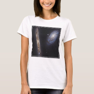 Edge-On Galaxy Ngc 4302 & Tilted Galaxy Ngc 4298 T-Shirt