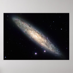 Edge-on Spiral Galaxy NGC 253 Poster