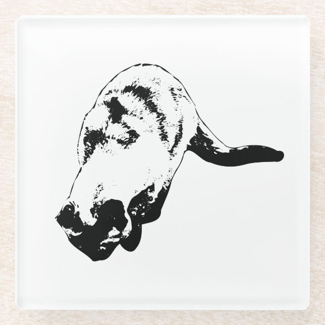 Edge Rest, Warm Table Glass Coaster (Front)