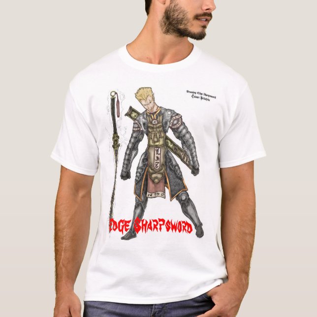 Edge Sharpsword in Demon Armour T-Shirt (Front)