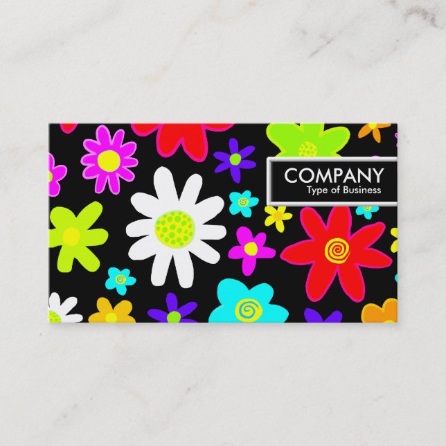 Edge Tag - Cartoon Flowers (Front)