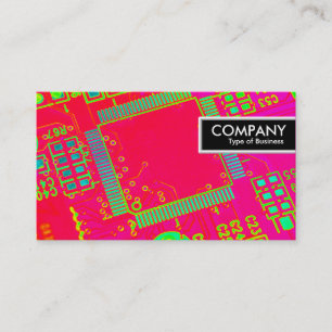 Edge Tag - Colourful Abstract Circuitry