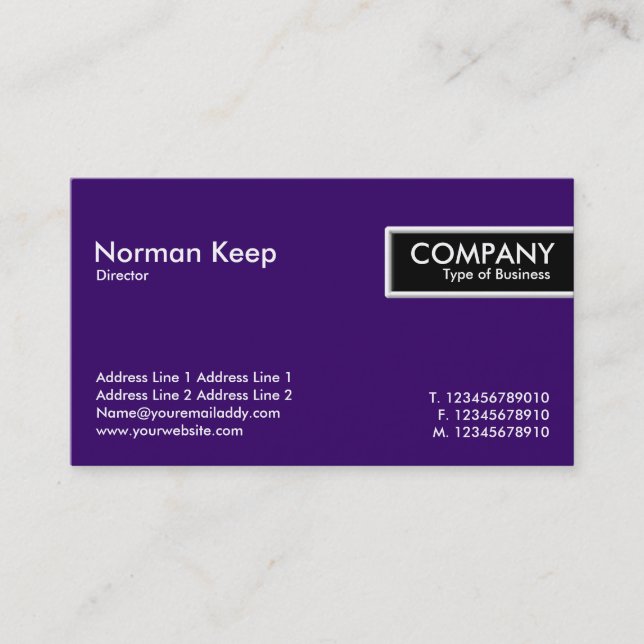 Edge Tag - Dark Violet (330066) (Front)