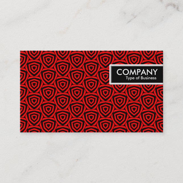 Edge Tag - Red Shield Geometric (Front)