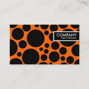 Edge Tag - Spotty - Black on Orange